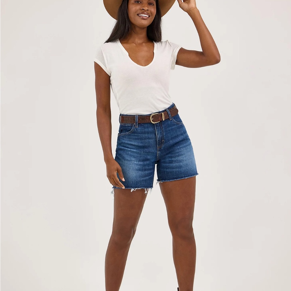 Wrangler High Waist Denim Shorts